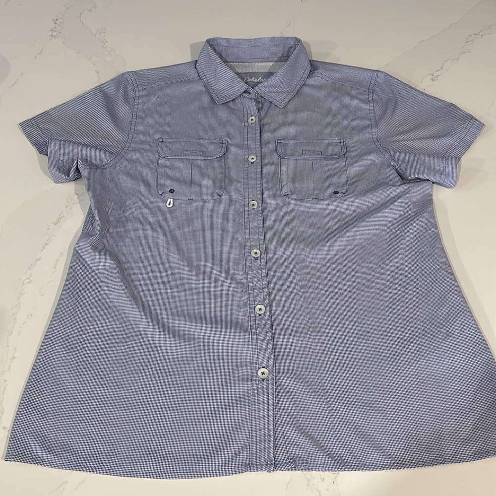 Women's Cabela's Foremost Upf 30 Large Fishing Shirt Hiking Outdoors Sz Large
